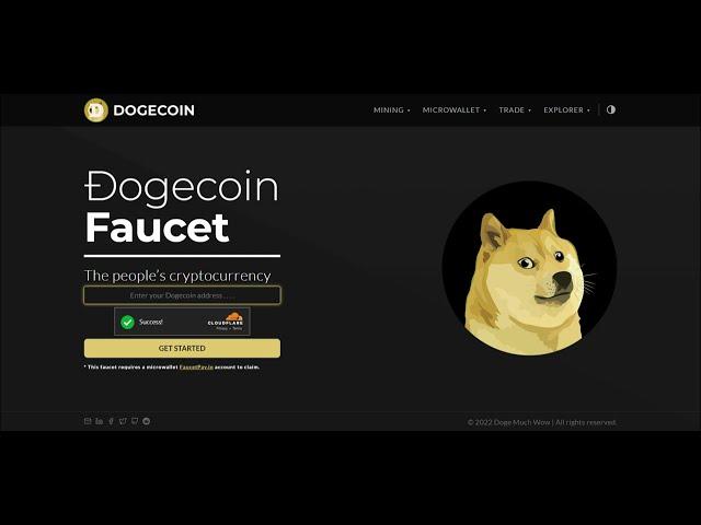 NEW DOGECOIN [DOGE] FAUCET - UNLIMITED NO TIMER