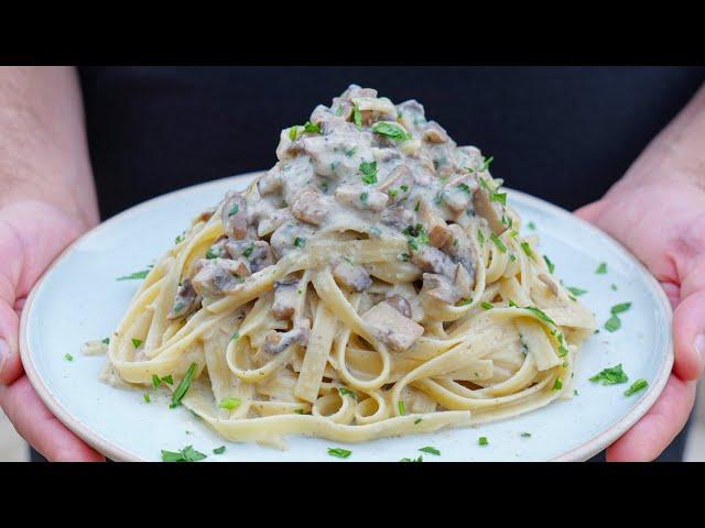 How to Make CREAMY MUSHROOM PASTA Like an Italian