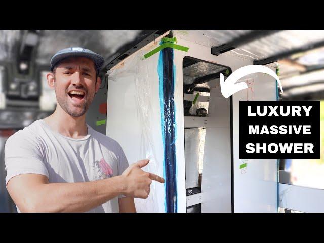 SUPER SIMPLE CAMPERVAN SHOWER ROOM Build | DIY BUDGET BUILD