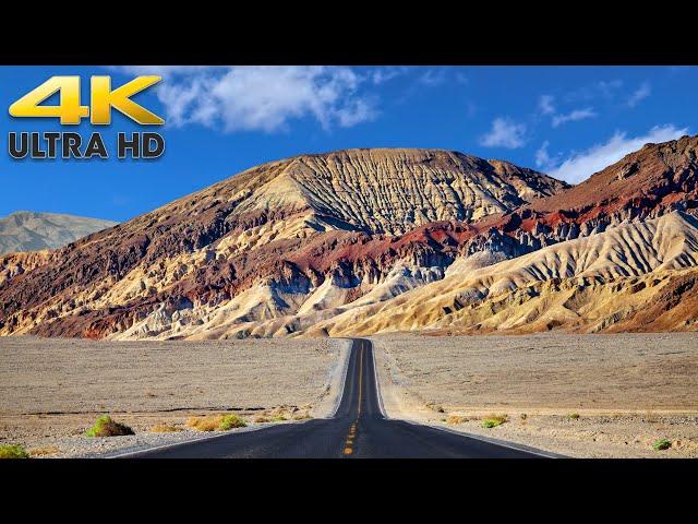 4.5 Hours of Death Valley National Park Scenic Desert Driving 4K California