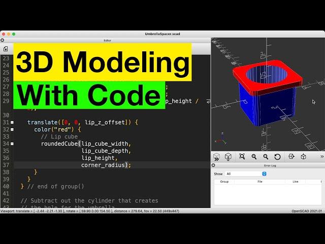 3D Modeling with Code! The best demo (OpenSCAD)