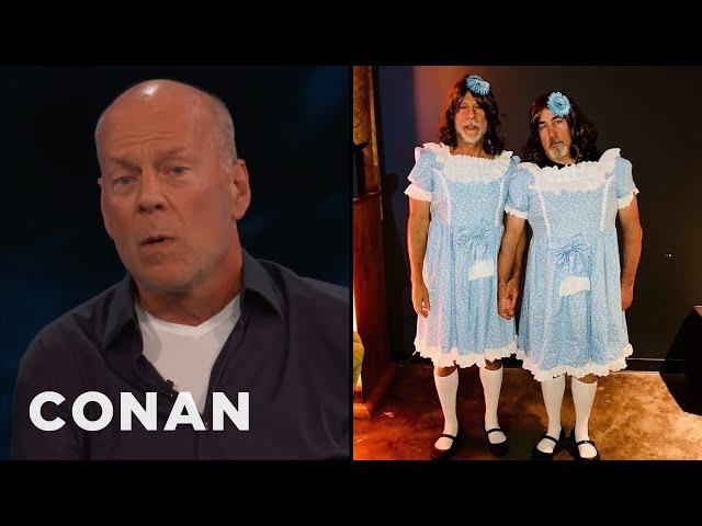 Bruce Willis's "Shyamaween" Party Costume | CONAN on TBS