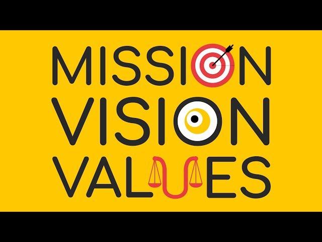 The Mission, Vision, and Values statements