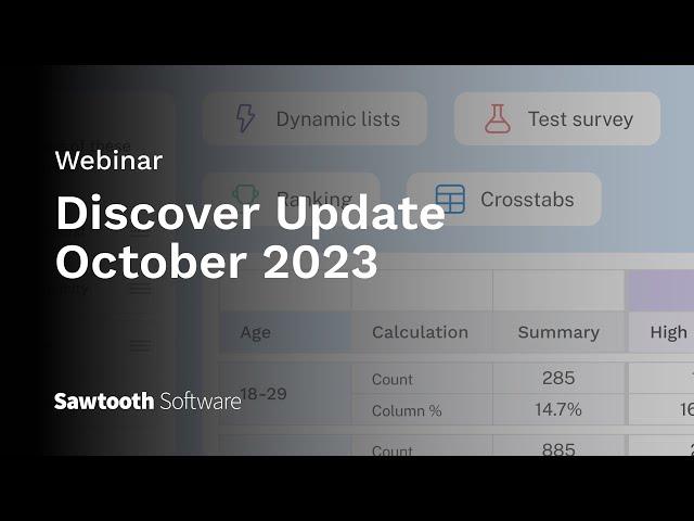 Discover Update October 2023