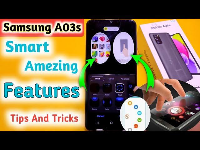 Samsung Galaxy A03s Smart touch features, Smart wake settings, Samsung A03s smart screen on setting