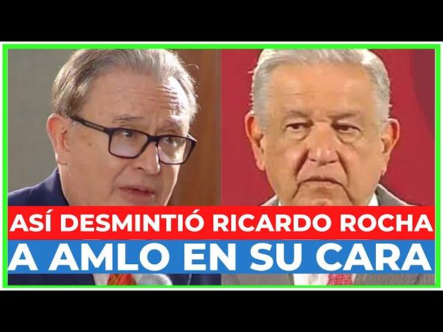 Así fue como RICARDO ROCHA ENFRENTÓ a AMLO en al MAÑANERA y lo dejó en RIDÍCULO con DATOS