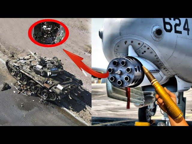 Russia Angry! GAU-8 Avenger Attack Action is Very Brutal - Even Tank Was Destroyed