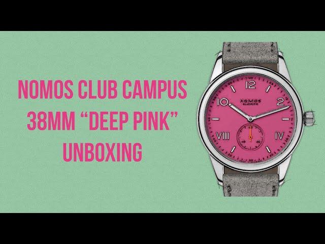 Nomos Club Campus Deep Pink 38 Unboxing - A Rolex OP Pink Dial Challenger?