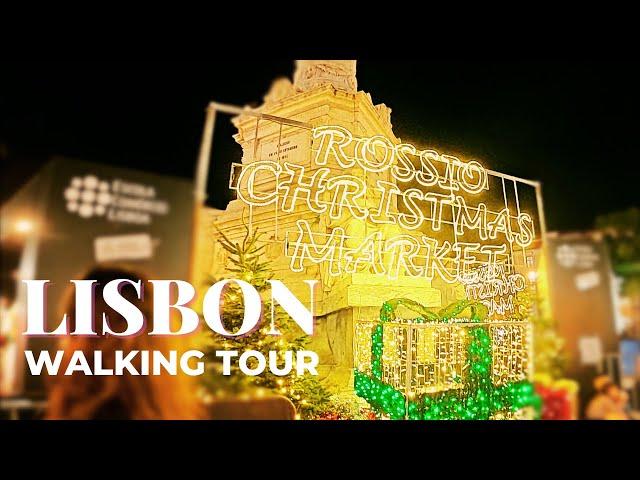 Exploring Lisbon's Magical CHRISTMAS Market at Rossio Square!