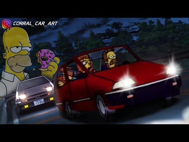 Homero Simpson Ft. Homer - MAX POWER (IA Cover - Initial D)