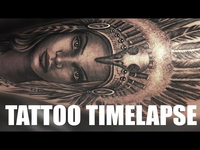 TATTOO TIMELAPSE | NATIVE INDIAN HEADDRESS | CHRISSY LEE