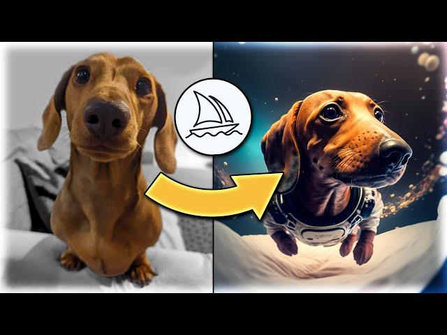 Turn YOUR PET into Ai Art with MIDJOURNEY