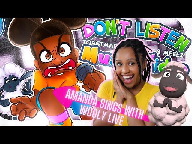 AMANDA sings "Don't Listen" with WOOLY! LIVE @Jakeneutron | @Toastyreacts_