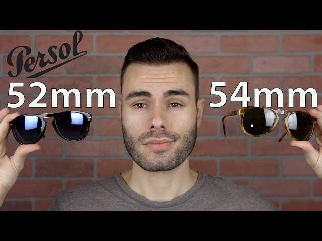 Persol PO714 Size Comparison 52mm vs 54mm