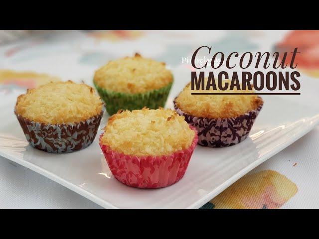 Filipino Coconut Macaroons | Soft and Moist | PinoyCookingRecipes