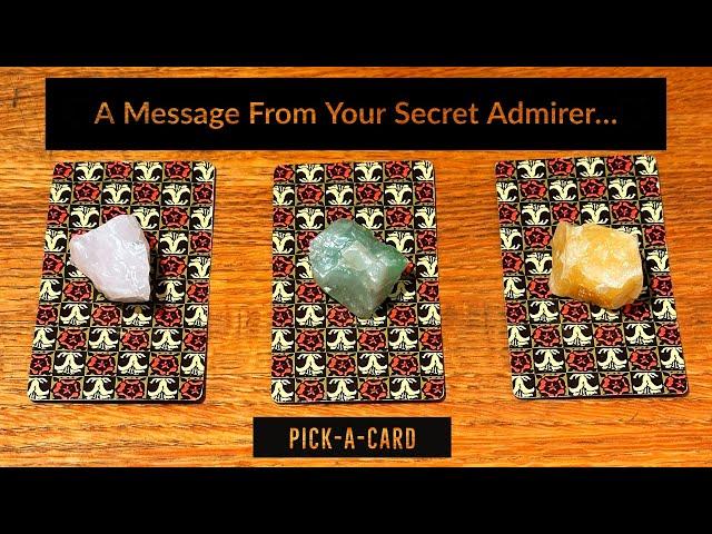 🫣CHANNELED MESSAGES FROM YOUR SECRET ADMIRER️Pick-A-Card Love Reading️