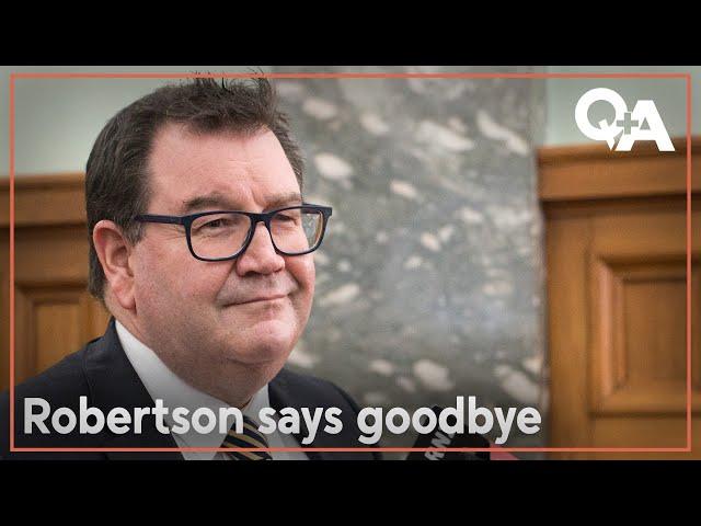 Grant Robertson: Retiring former finance minister on achievements and regrets | Q+A 2024