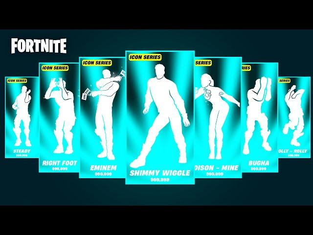 ALL ICON SERIES DANCES & TIKTOK EMOTES IN FORTNITE