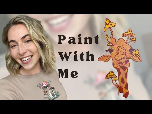 Paint With Me: Trippy Giraffe