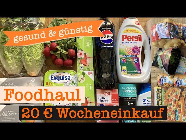 Wocheneinkauf mit vielen Gratisprodukten 20 € | Food Haul mit Food Diary 1 Person