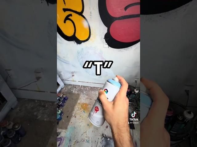 How to Graffiti Letter “T”   #graffititutorial