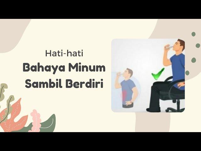 Sering Minum Sambil Berdiri? Hati-Hati Efeknya Ini