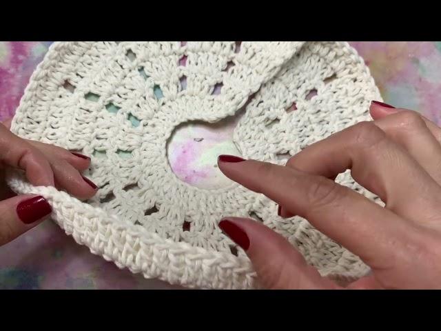 Início da capa do bujão e ponto trançado ou diagonal  vem conferir #crochet #crochetting #barbante