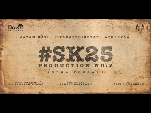 #SK25 Inauguration |Sivakarthikeyan |Sudha Kongara |Jayam Ravi |Atharvaa |GV Prakash |Dawn Pictures