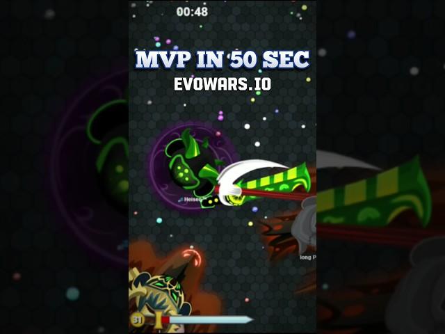 MVP in 50 sec | Evowars io comeback Gameplay #evowars #evowarsio #gameplay #iogames