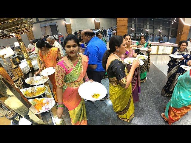 Lavish Indian Wedding Ceremony Food @ Hyderabad | Indian Marriage Food | Amazing Food Zone