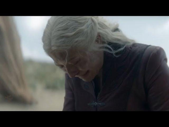 Rhaenyra Find Her Dead Son Dragons Wing and His Clothes  House of Dragons S2 Episode 1