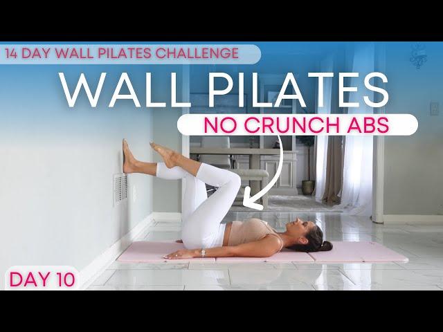 Wall Pilates Workout for Weight Loss | Pilates Abs NO CRUNCHES | NO Equipment | Day 10
