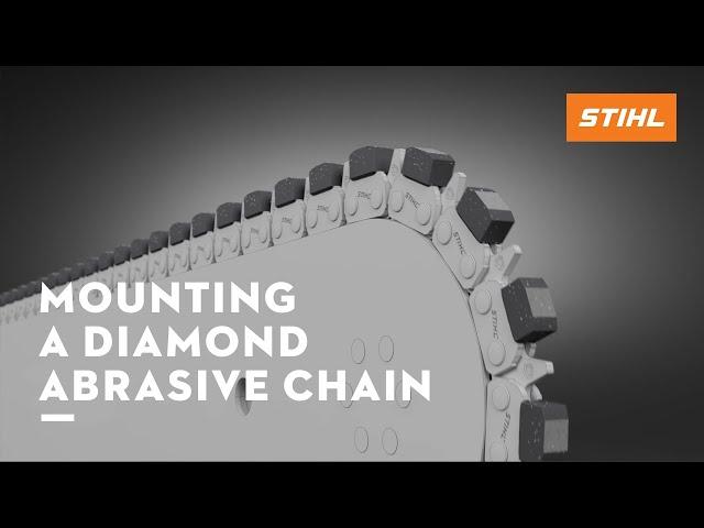 STIHL GS 461 I HOW TO MOUNT THE DIAMOND ABRASIVE CHAIN​