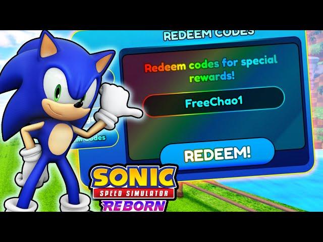 Testing *REDEEM CODES* In Sonic Speed Simulator