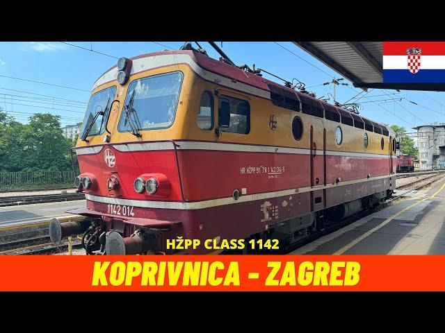 Cab Ride Koprivnica - Zagreb (M102 and M201 Railway, Croatia) train driver's view 4K