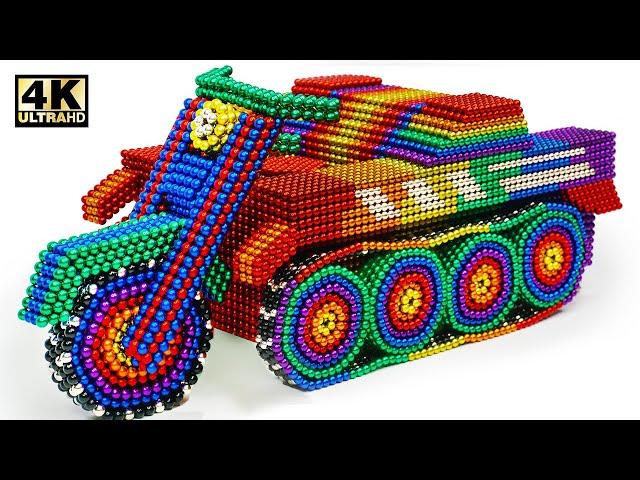 DIY - How To Make Motor Tank  From Magnetic Balls (Satisfying) | Magnet World Series