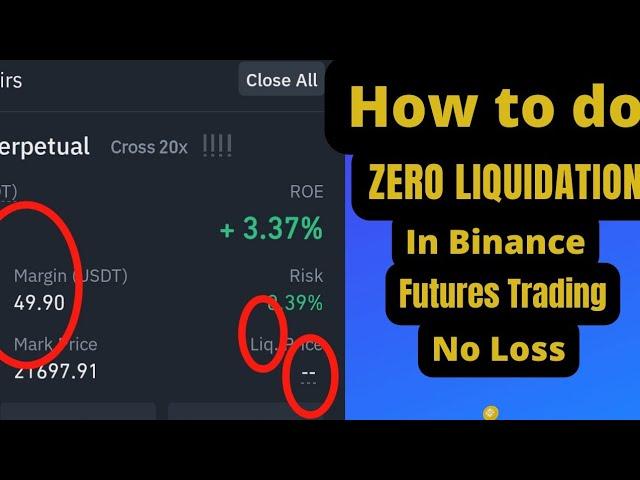 How To Do Zero Liquidation in Binance Futures Trading l  No Loss