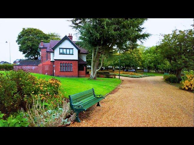 Autumn City Park Walk, Stoke on Trent, English Countryside 4K