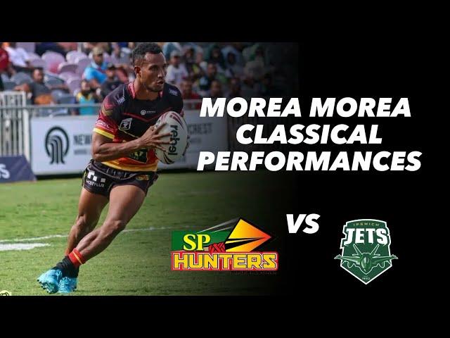 Top Performances of PNG Hunters Fullback Morea Morea 2023. Classical and Clean handling of Ball work