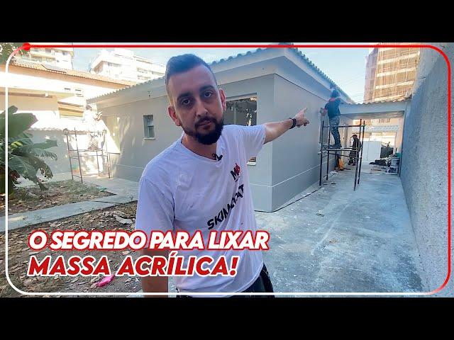 COMO LIXAR MASSA ACRÍLICA MUITO FÁCIL