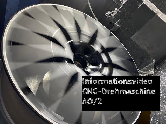 CNC DREHMASCHINE AO/2 Felgenreparatur Hochglanzgedrehte Alufelgen AIO Alloy Wheel Diamond Cut