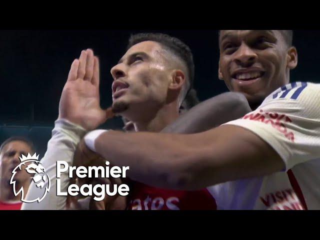 Gabriel Martinelli goes near post to give Arsenal the lead v. Chelsea | Premier League | NBC Sports