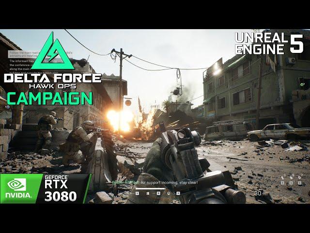 Delta Force: Black Hawk Down Campaign UE 5.4 | RTX 3080 | 4K 1440p DLSS