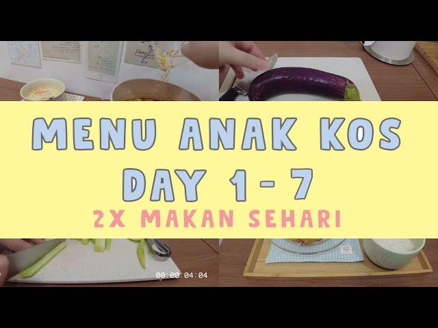 Menu anak kos 2022 | Senin sampai Minggu 2x makan sehari