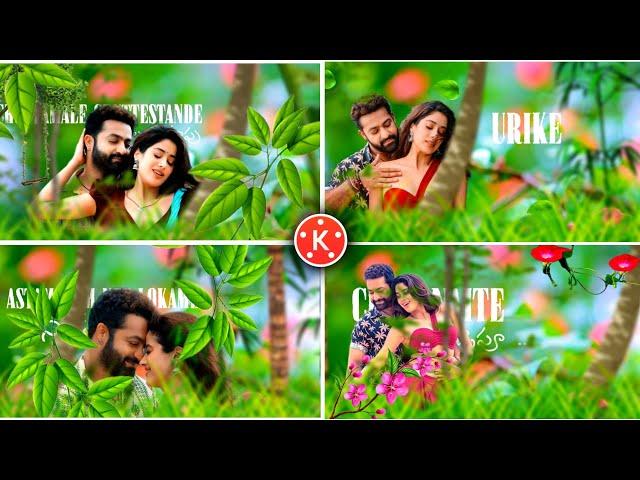 Chuttamalle trending song 3D Lyrical video editing in kine master Telugu Instagram Trending video