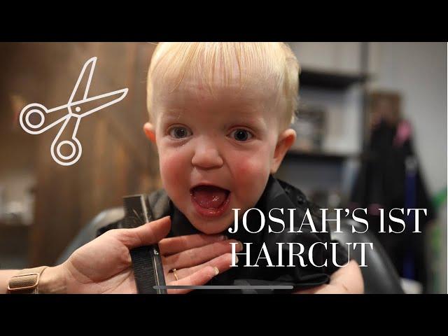 Josiah’s first haircut!