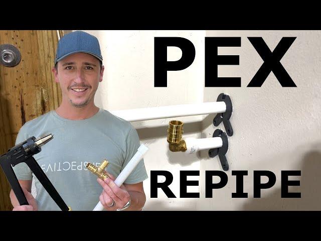 How to Replumb a Whole House with PEX Pipe Through the Attic || DIY Repipe Project to Replace Copper