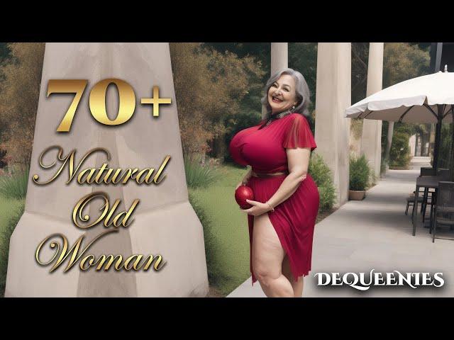 Curvy and Crazy in Love at 70 | Natural Older Woman Over 70 - Plus Size Model