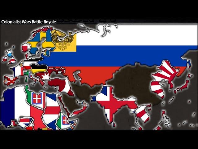 Colonialist Wars Battle Royale - Hoi4 Timelapse