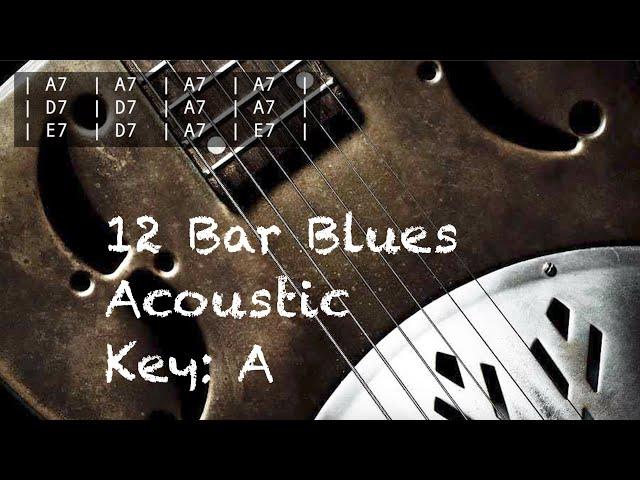 Acoustic Blues In A Backing Track